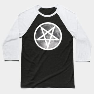 The Moon - Pentagram - Pagan Goddess Baseball T-Shirt